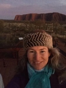 Lyza Saint Ambrosena at Uluru Ayers Rock